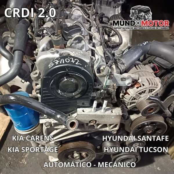 Motor Para Kia Carens 2004 2007 2.0 16v D4ea Diesel
